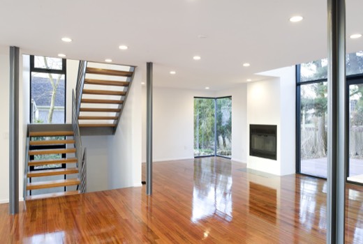 Living space and stair