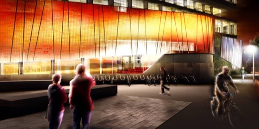 Conference Center at night · Rendering