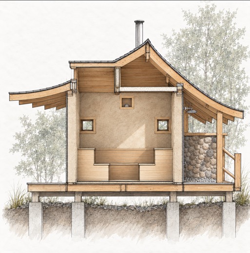 Section · 2010 drawing, redrawn 2026