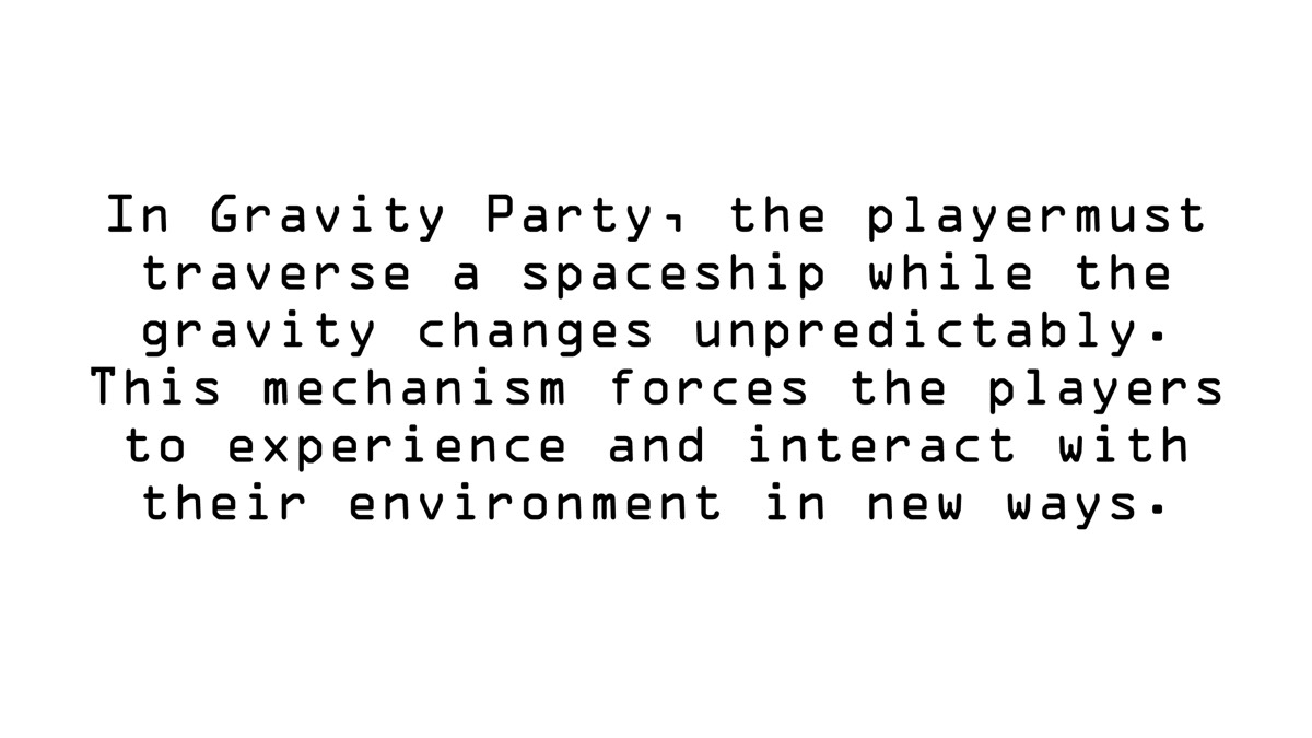 The premise in monospace type